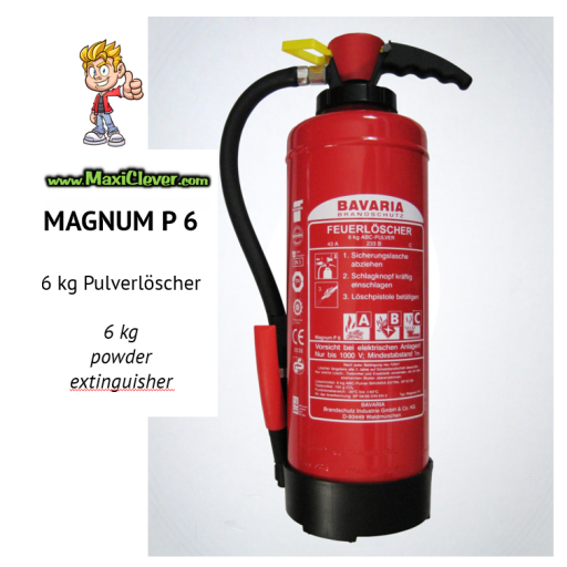 MAGNUM P 6 - 6 kg Pulverlöscher ABC