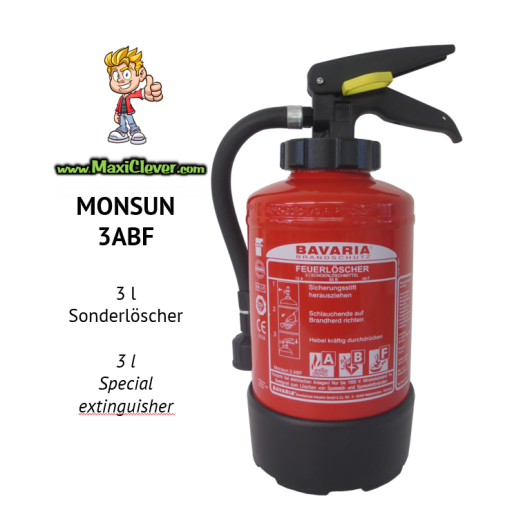 MONSUN 3 ABF - Auflade-Fettbrandlöscher